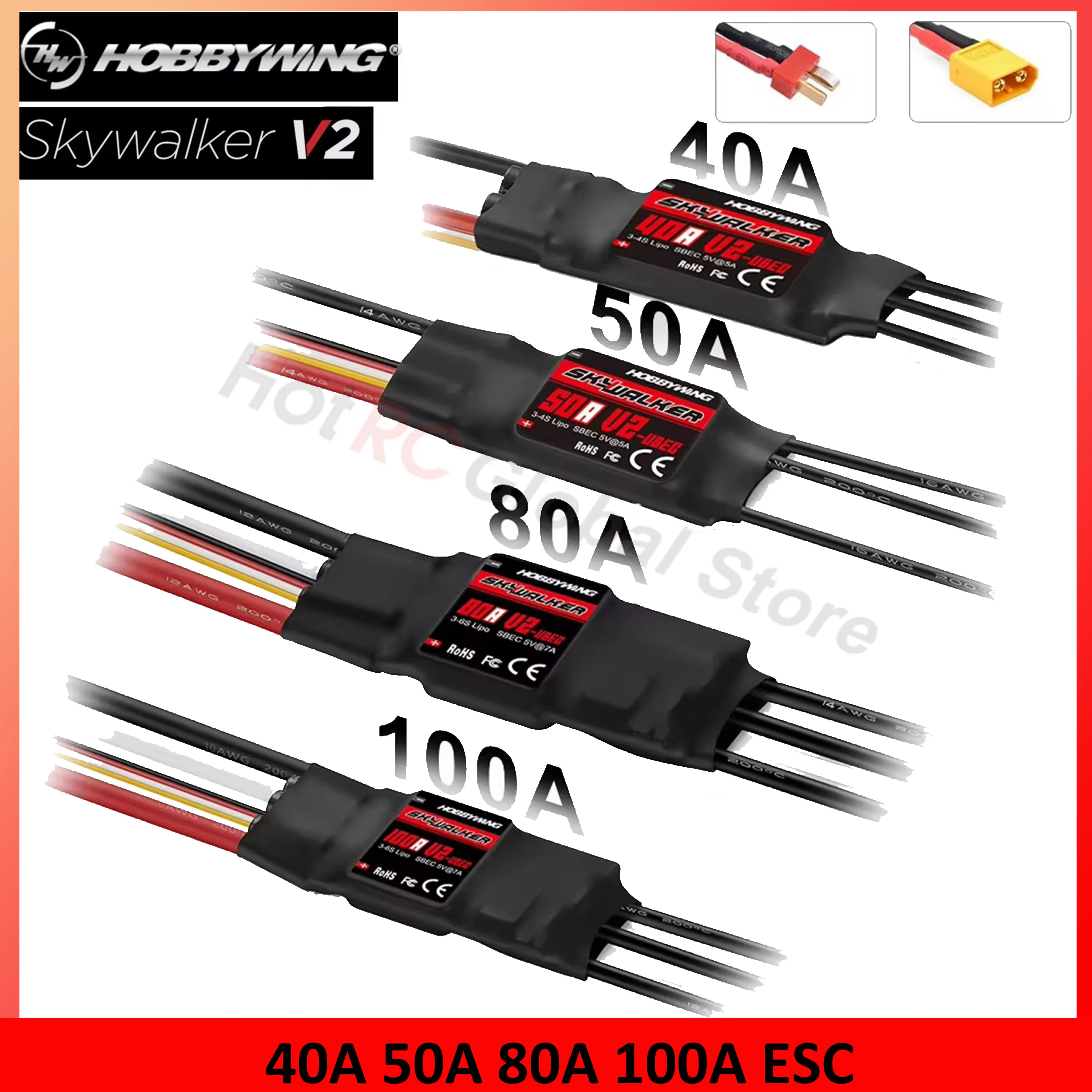 Drone Racing Motor - HOBBYWING Skywalker-CONTROLADOR DE VELOCIDAD ESC sin