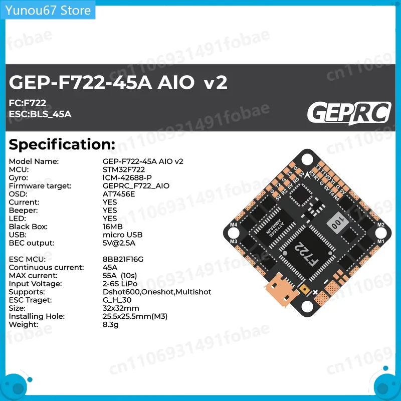 Controlador de Vuelo GEPRC GEP - Drone Racing Flight Controller reseña y precio