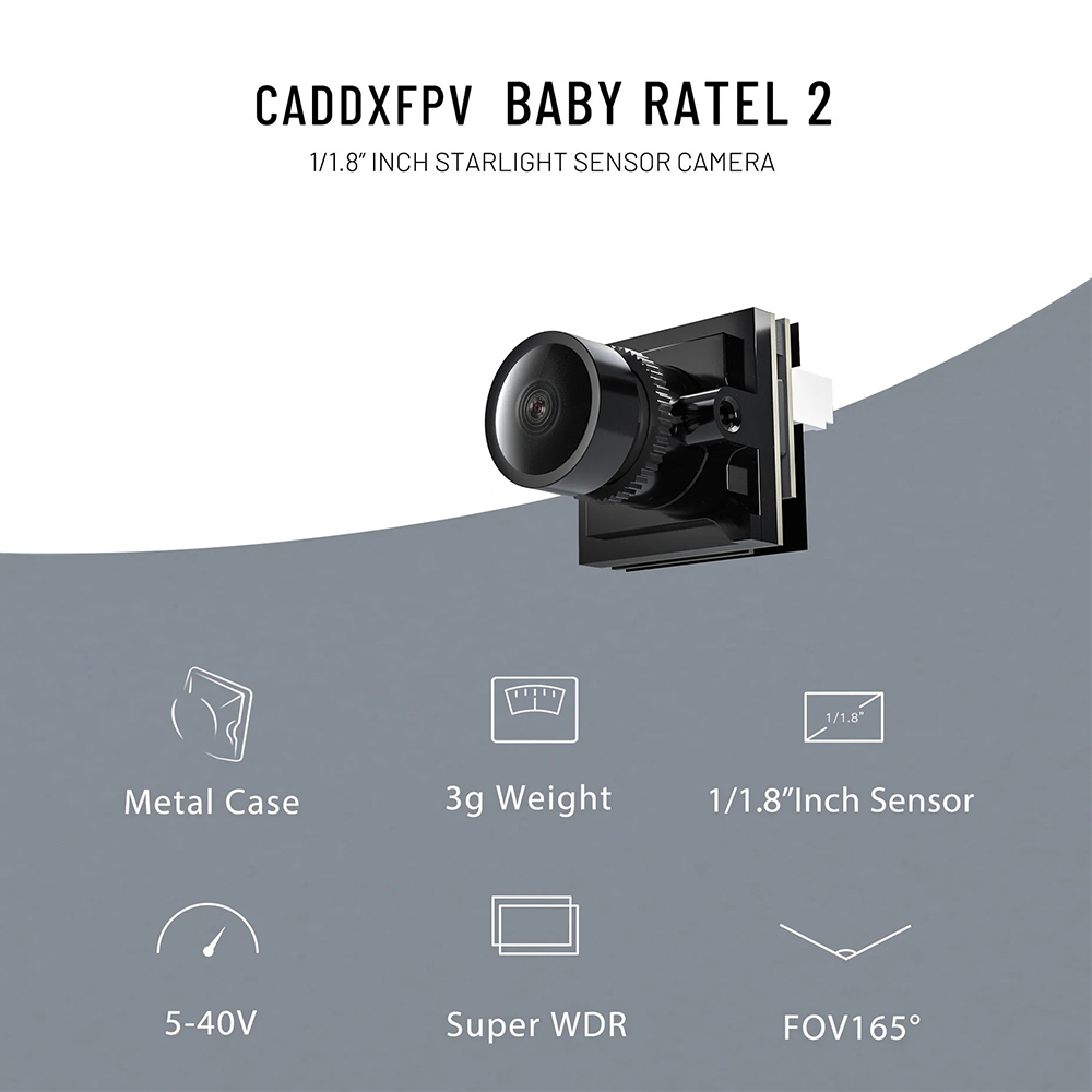 CADDX Cámara Micro FPV Ratel 2 - Drone Racing Camera reseña y precio