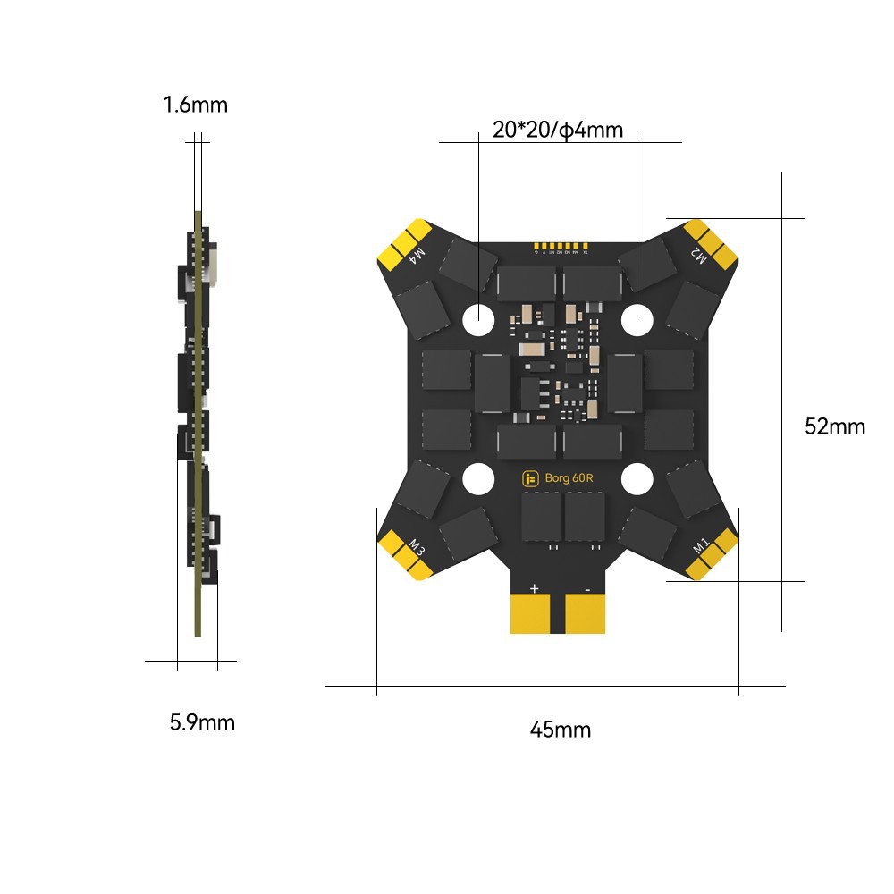 Controlador de vuelo iFlight B - Drone Racing Flight Controller reseña y precio